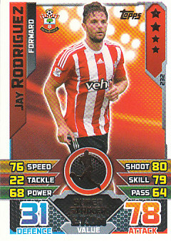 Jay Rodriguez Southampton 2015/16 Topps Match Attax Star Signing #232